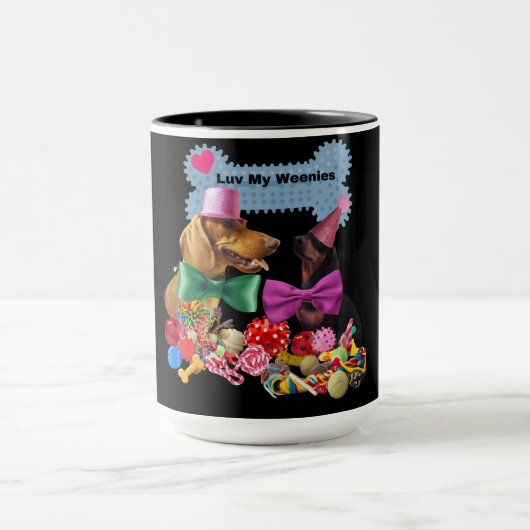 Luv Mijn Weenies Koffie Mok (Midden)
