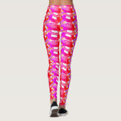 Luv my Pink - Abstracte Yoga Lady Leggings (Achterkant)