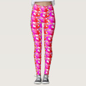 Luv my Pink - Abstracte Yoga Lady Leggings (Voorkant)