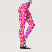 Luv my Pink - Abstracte Yoga Lady Leggings (Rechts)