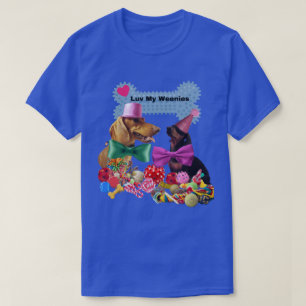Luv My Weenies T-shirt voor dames/Mannen