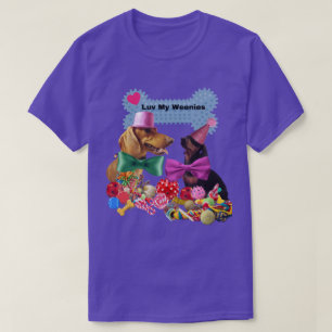 Luv My Weenies T-shirt voor dames/Mannen