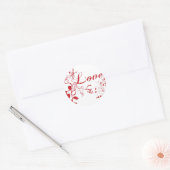 Luv N rozen Ronde Sticker (Envelop)