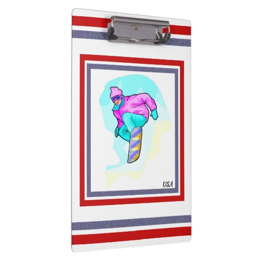 Luv naar Snowboard - Klembord (Rechts)