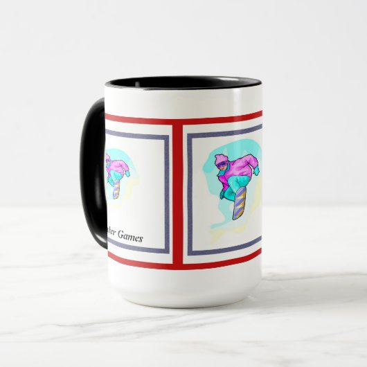 Luv naar Snowboard - Mok (Voorkant links)