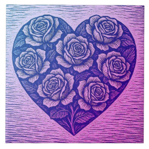 Luv Rozen Tegeltje