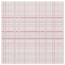 Luv to Quilt (roze plaid) - Katoen (56") Stof