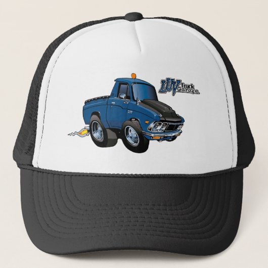 Luv Truck Garage Cruisin' Trucker Hat Trucker Pet (Voorkant)