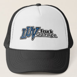 Luv Truck Garage Logo Trucker Hat Pet