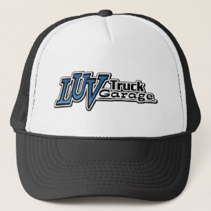Luv Truck Garage Logo Trucker Hat Pet