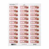 LUV U 2-stuks retouradres Etiket (Full Sheet)