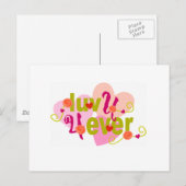 luv u 4ever briefkaart (Voorkant / Achterkant)