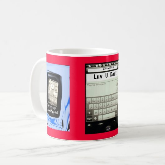 Luv U Dad! Vaderdag Mok (Voorkant links)