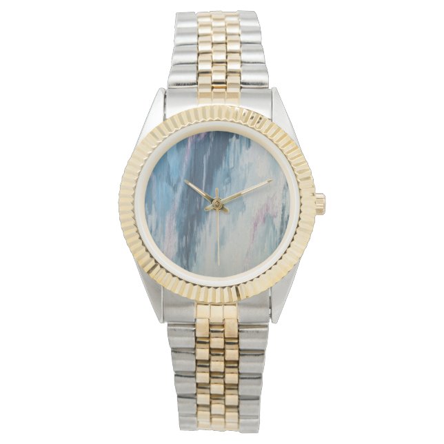 Luv U ❤️ Luv Me Two-Tone horlogeband Horloge (Voorkant)