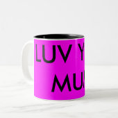 LUV U MUM TWEEKLEURIGE KOFFIEMOK (Voorkant links)