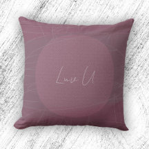 Luv U - Roos Trendy Moderne Gekrabbelde Lijnen