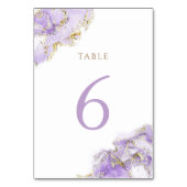 luvengoud vloeibare marmer Tabel Nummer 6 Kaart (Voorkant)