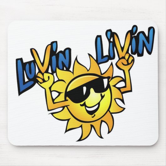 Luvin Livin Sun Graphic Muismat (Voorkant)