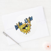 Luvin Livin Sun Graphic Ronde Sticker (Envelop)