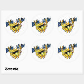 Luvin Livin Sun Graphic Ronde Sticker (Vel)