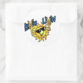 Luvin Livin Sun Graphic Ronde Sticker (Tas)