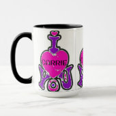 LUVMUG™ Carrie- LUVYBZ® Love Gifts Koffiekopje Mok (Links)