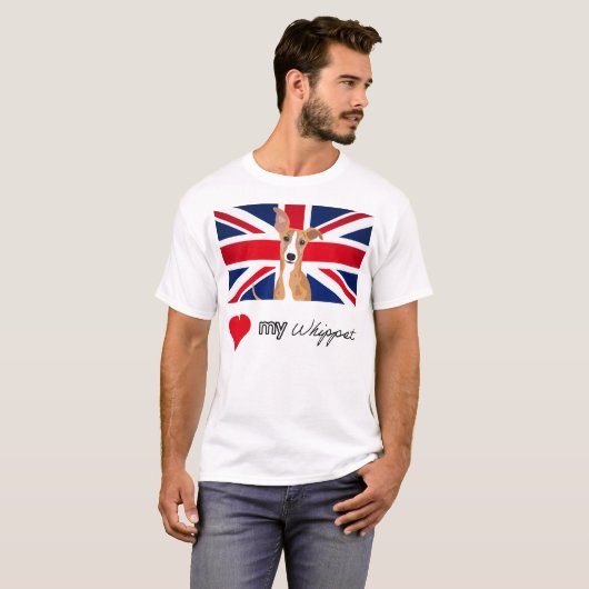 LUVMYWHIPPET Basic T-shirt (Voorkant volledig)