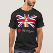 LUVMYWHIPPET (DARK) Basic T-shirt (Voorkant)