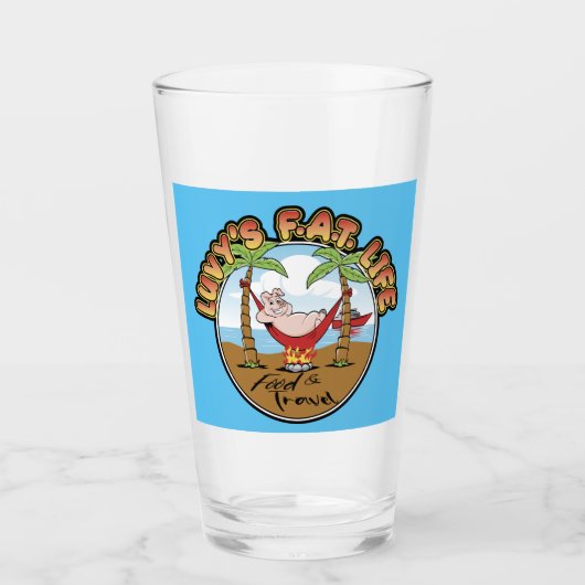Luvy's FAT Life Pint Glass Glas (Voorkant)