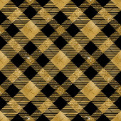 Lux Checkered Blanket Black Gold Outdoor Gift Idea Fleece Deken