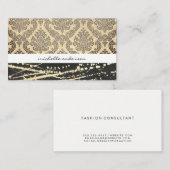 Lux Damask en Gold Expressive Visitekaartje (Voorkant / Achterkant)