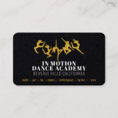 Lux Dance Studio Brass Gold Black Visitekaartjes (Voorkant)