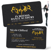 Lux Dance Studio Brass Gold Black Visitekaartjes