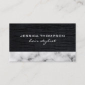 Lux Elegant Velvet en Marble Trim Visitekaartje (Voorkant)