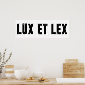 Lux et Lex Poster (Keuken)