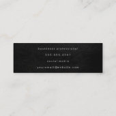 Lux Faux Gold Artistic Marks Leather Print Mini Visitekaartje (Achterkant)