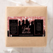 Lux Glitter Black en Roos Gold Body Butter Labels (Insitu)