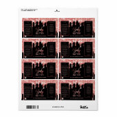 Lux Glitter Black en Roos Gold Body Butter Labels (Full Sheet)