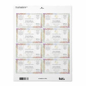 Lux Glitter Pastel Hair Face Serum Label (Full Sheet)