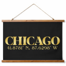 Lux Gold Chicago Latitude & Lengtegraad