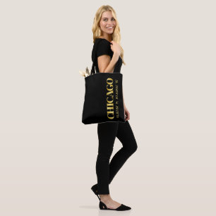 Lux Gold Chicago Latitude & Lengtegraad Tote Bag