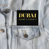 Lux Gold Dubai Breedte- en Lengtegraad Button (Insitu)