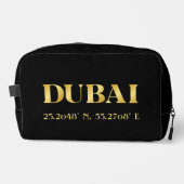 Lux Gold Dubai Latitude & Lengtegraad Toilettasje (Voorkant)