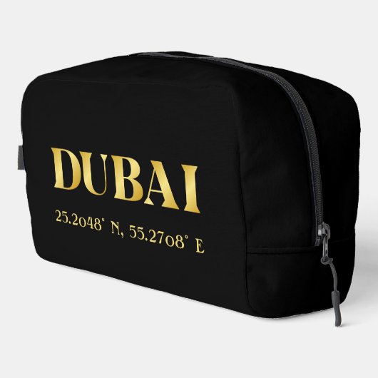 Lux Gold Dubai Latitude & Lengtegraad Toilettasje (Rechterhoek)