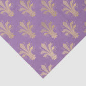 Lux Gold Fleur de Lis en Amethyst Tissuepapier (Detail)
