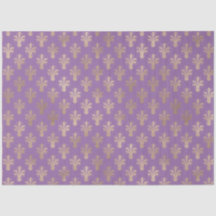 Lux Gold Fleur de Lis en Amethyst