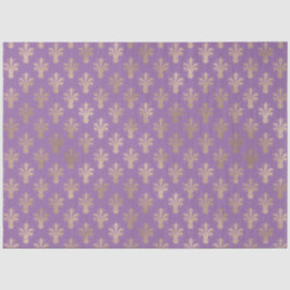 Lux Gold Fleur de Lis en Amethyst Tissuepapier
