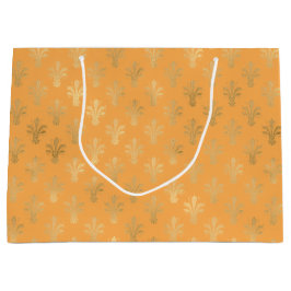 Lux Gold Fleur de Lis en Marigold Groot Cadeauzakje