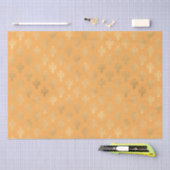 Lux Gold Fleur de Lis en Marigold Tissuepapier (Craft)