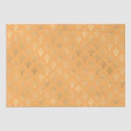 Lux Gold Fleur de Lis en Marigold Tissuepapier